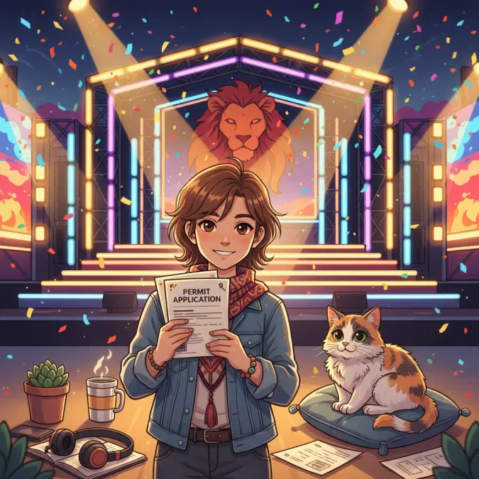 ライオンとフェスへ！天功の挑戦