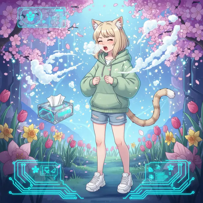 ヒノキ花粉ピーク来た！